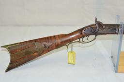 Nathan Jarvis  Full stock percussiuon muzzleloader  Cal Aprox. .38  36”/.95” Oct. Barrel  Harrison C