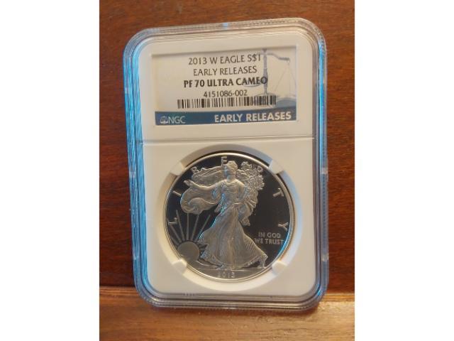 2013W SILVER EAGLE NGC PF70 ULTRA CAMEO