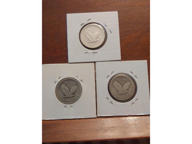1926,26D,27 STANDING LIBERTY QUARTERS