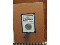 1859O SEATED HALF SS REPUBLIC NGC SHIPWRECK COIN IN HOLDER