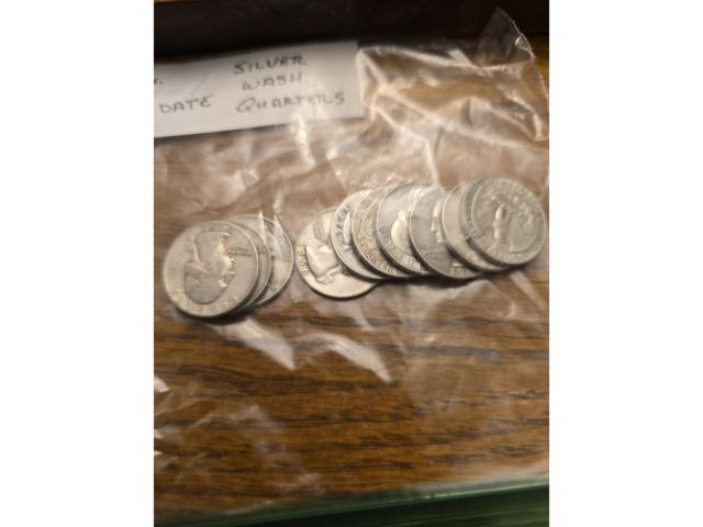10 SILVER WASHINGTON QUARTERS