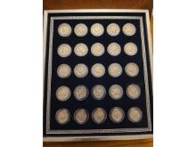MERCURY DIME YEAR SET IN HOLDER 25 COINS