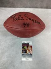 Gayle Sayers signed full size football JSA w/case