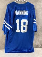Peyton Manning signed Colts jersey ,  hologram