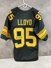 Greg Lloyd signed Pittsburg Steelers, Beckett cert