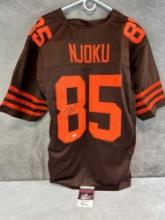 David Njoku Cleveland Browns signed jersey, JSA