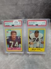 Bob Lilly & Merlin Olsen 1967 Philadelphia PSA lot Cowboys & Rams