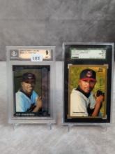 C.C. Sabathia Graded Rookie Card lot Bowman Chrome 344 & Topps Traded T33