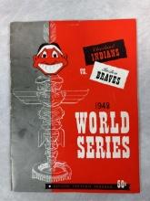 1948 Cleveland Indians vs Boston Braves World Series Program - Scored from the 4th game