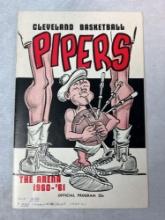 1960-61 Cleveland Pipers Official Program (Unscored)