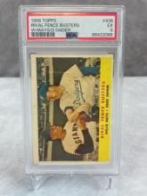 Willie Mays & Duke Snider 1958 Topps #436 PSA 5