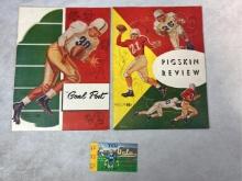 1952 UCLA vs TCU Program & Stub - 1952 USC vs Washington Program