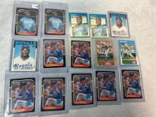 6- Card Bo Jackson Rookie Card Lot & 9- Card Greg Maddux Rookie Card Lot