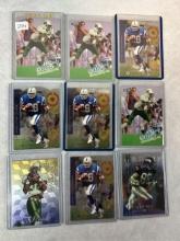 5- Card Randy Moss Rookie Card Lot  & 4- Card 1993 SP Marshall Faulk Rookie Card Lot