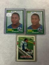 3-Card Barry Sanders Rookie Card Lot