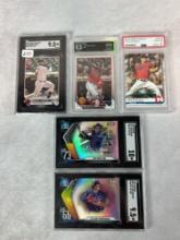 Arias, Naylor, Freeman, Plesac (5) Card Graded lot PSA 10, SGC 10, 9.5