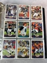 2013 Topps football set w/ Kelce, Hopkins (Rookies) plus othe Stars, in a binder