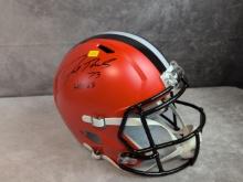 Joe Thomas full size Cleveland Browns helmet w/ "HOF 23',  Beckett