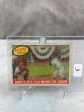 Mickey Mantle 1959 Topps #461 Hits 42nd Homer not graded