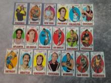 (19) 1969-70 Topps Tall Boy Basketball Cards - Hawkins, Nelson, DeBusschere & More