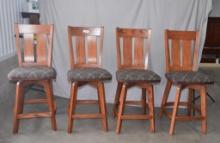 4 Swivel Barstool Chairs
