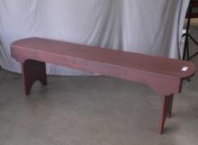 5-Ft Poplar Bench Engraved with MCC 2025