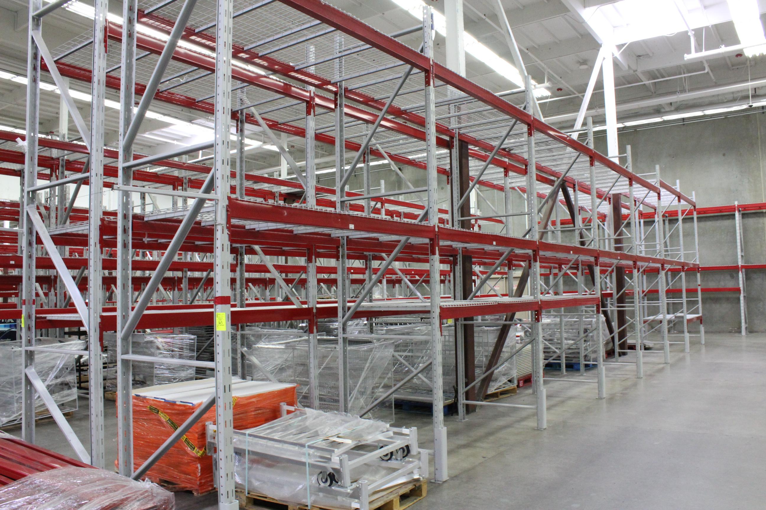 Pallet Racking. 44"x14' uprights, 90"beams.