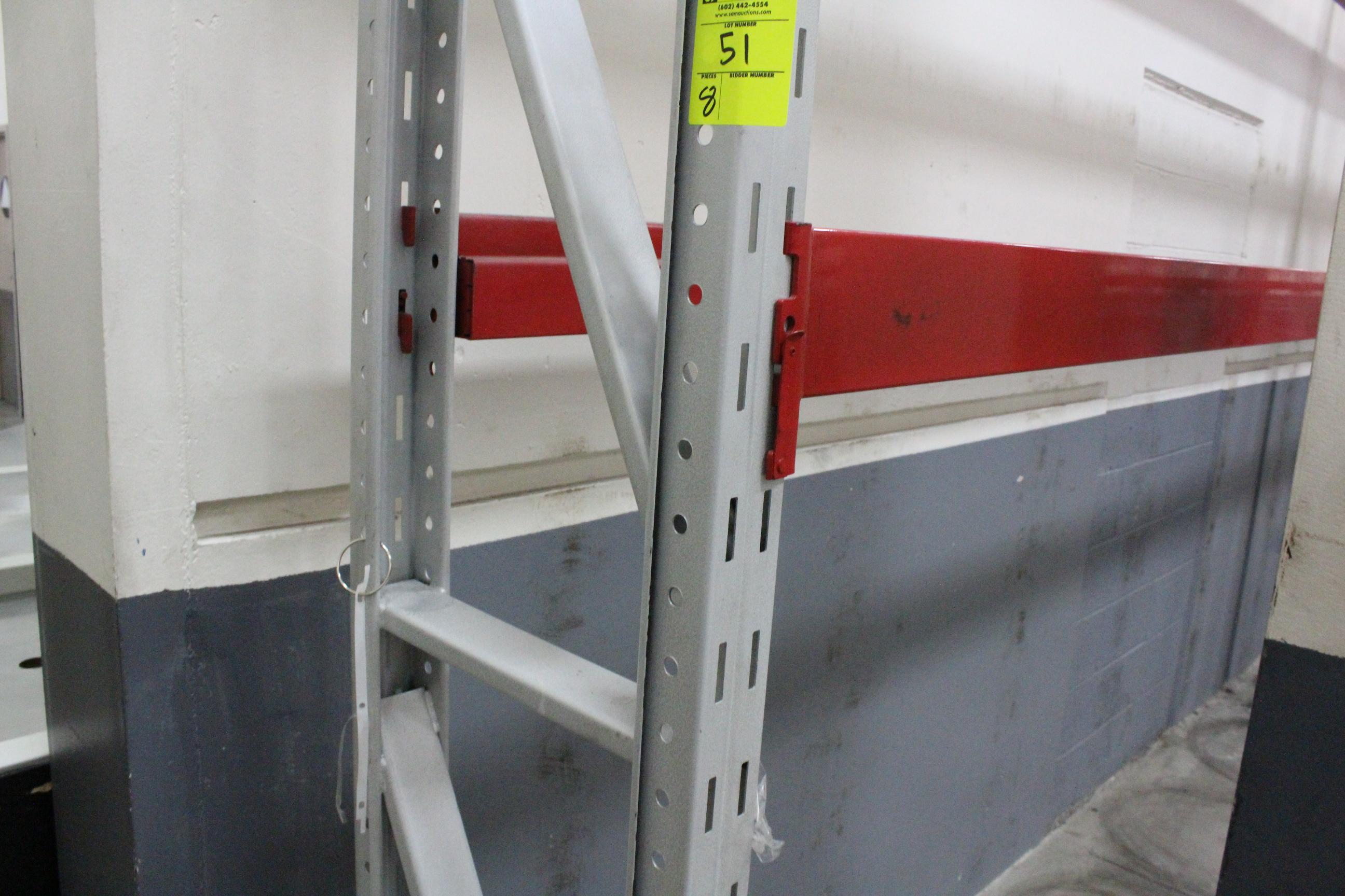 Tire Racking. 144x18" uprights. 102" and 144" beams.