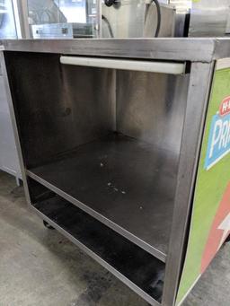 3ft stainless sample cart