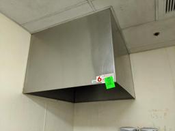49" x 44" steam hood (rooftop fan not included)