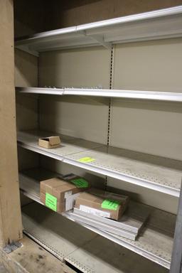 12' Of Madix Wall Shelving W/ Fence On Track