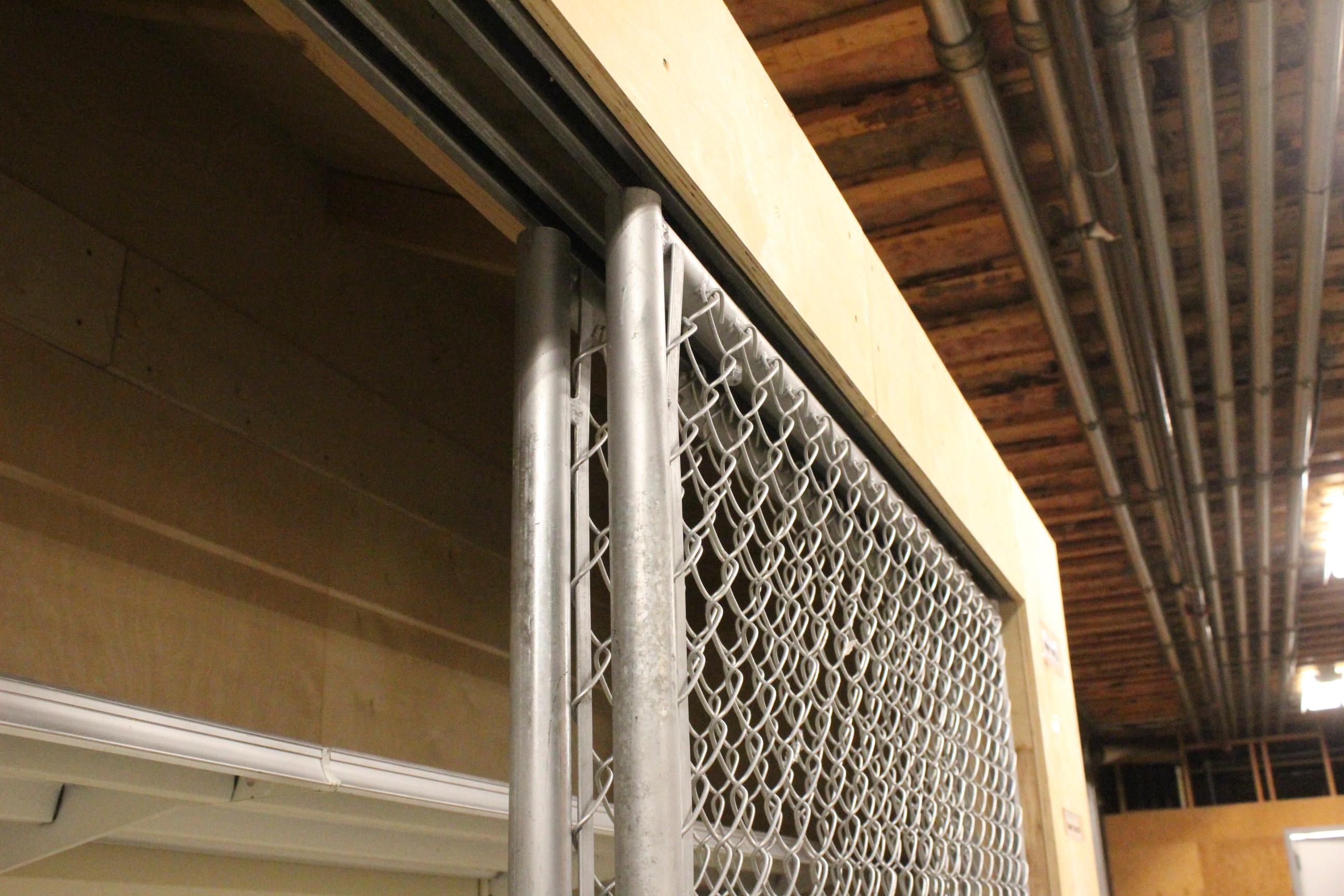 12' Of Madix Wall Shelving W/ Fence On Track