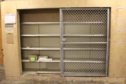 12' Of Madix Wall Shelving W/ Fence On Track