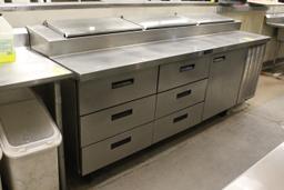 Delfield 99" Refrigerated Prep Table