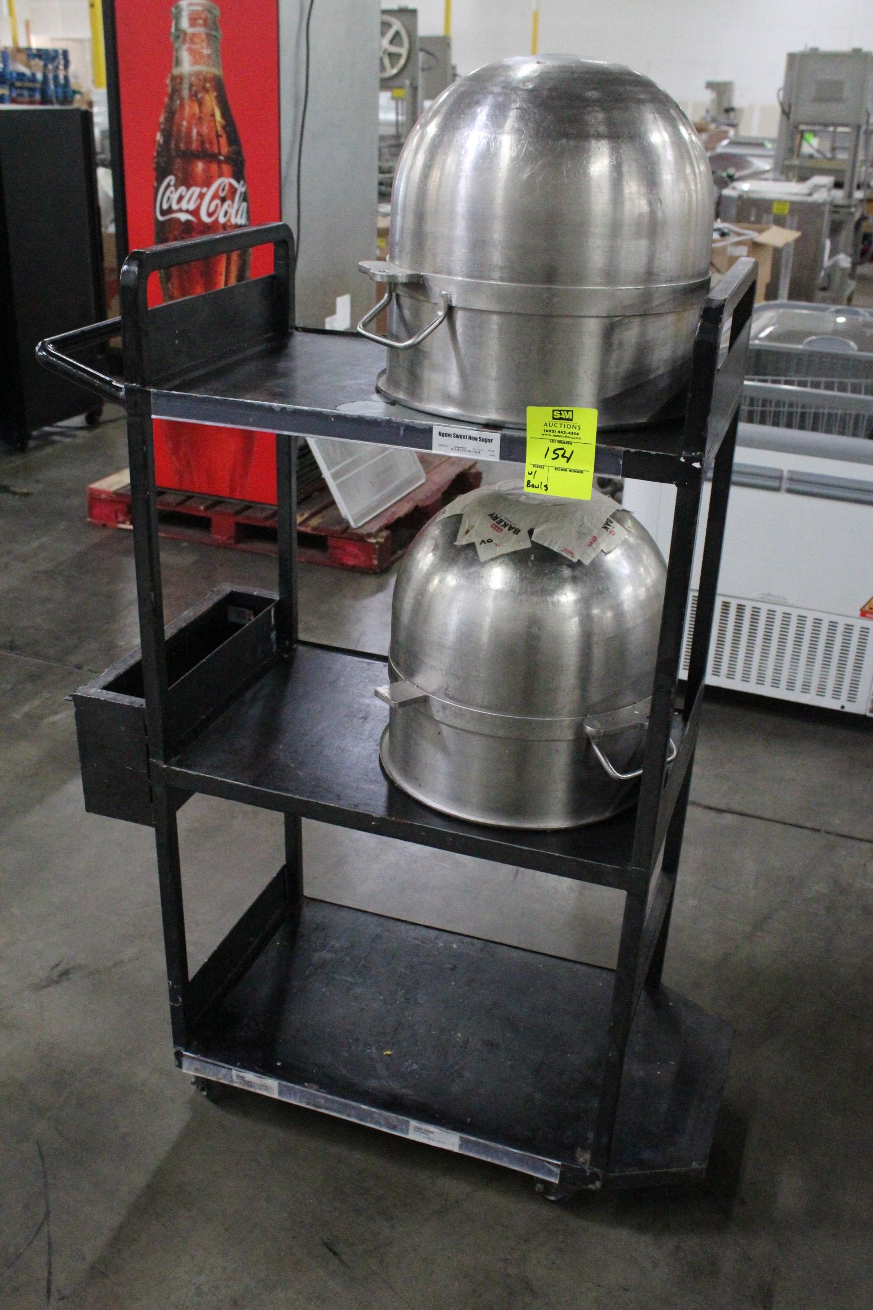 Three-Tier Cart W/ (2) Mixing Bowls