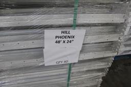 Pallet Of 48x24" Hill Phoenix Case Shelves