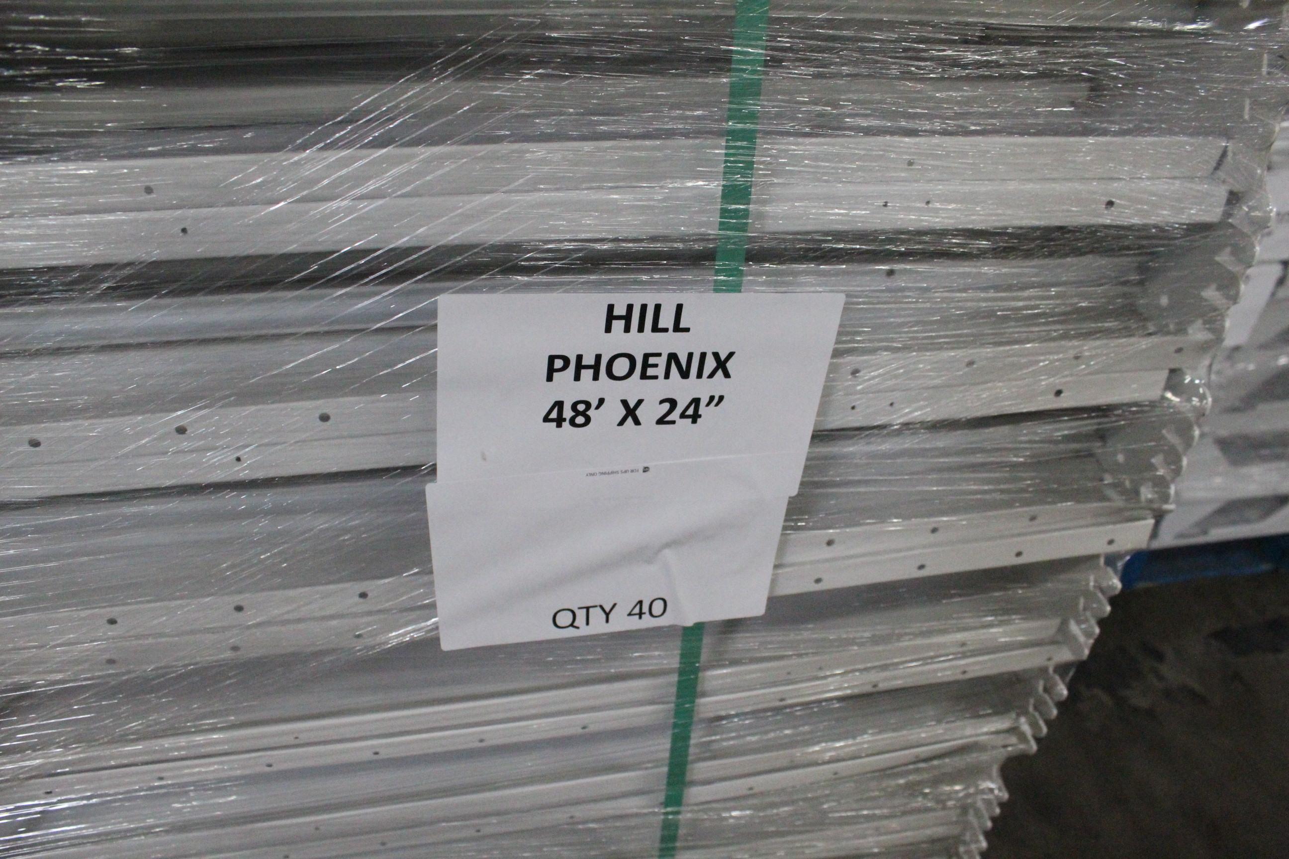 Pallet Of 48x24" Hill Phoenix Case Shelves