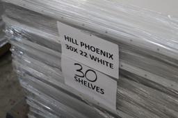 Pallet Of 30x22" Hill Phoenix Case Shelves