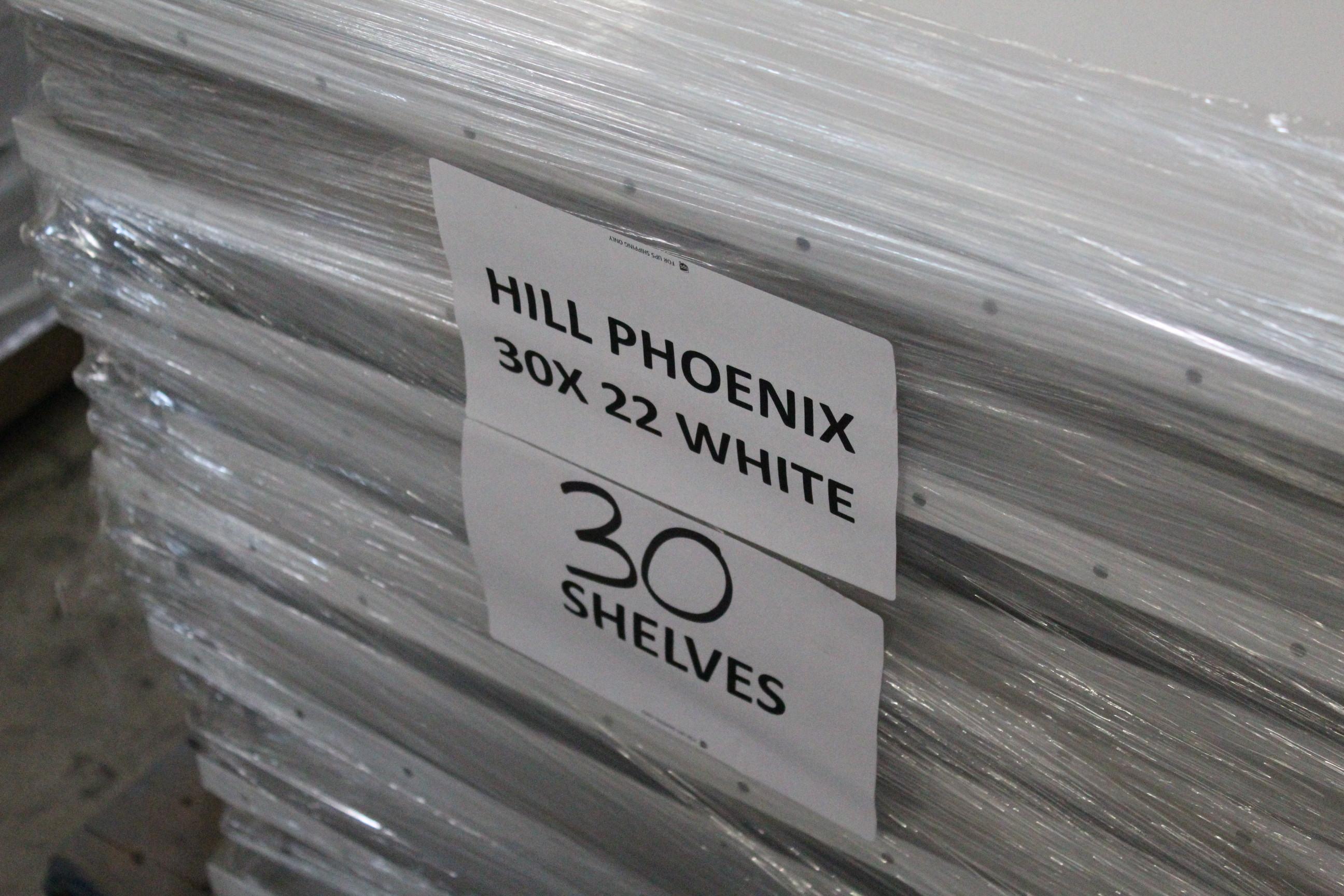 Pallet Of 30x22" Hill Phoenix Case Shelves