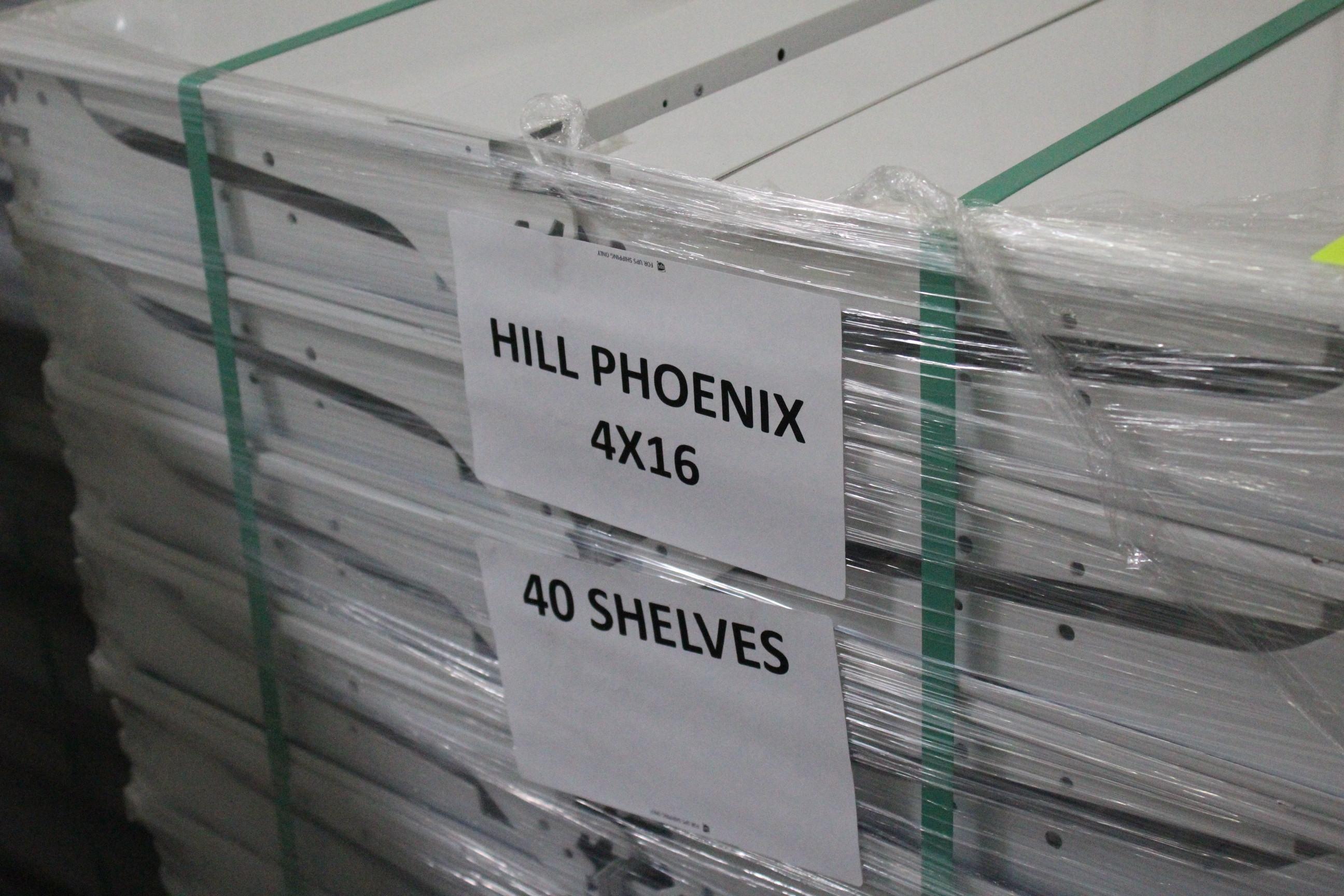 Pallet Of 48x16" Hill Phoenix Case Shelves