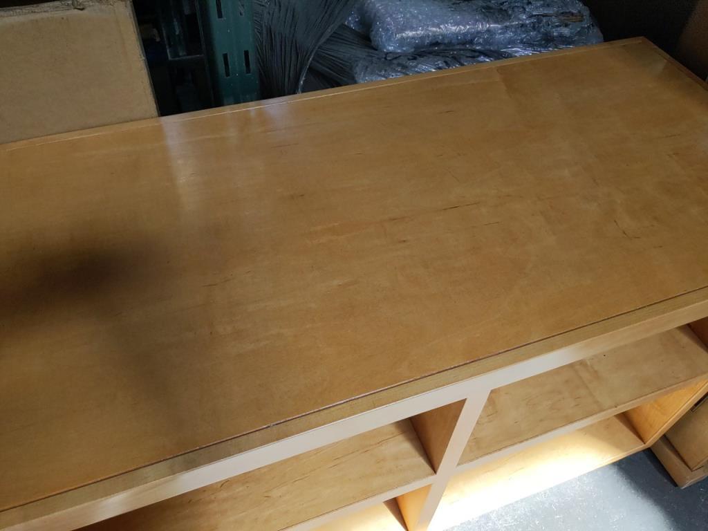 Wood 4 compartment shelf