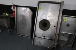 pre- & post- dishwasher sink w/ garbage disposal hole