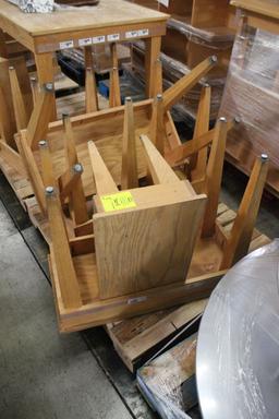 Pallets Of Assorted Wooden Tables
