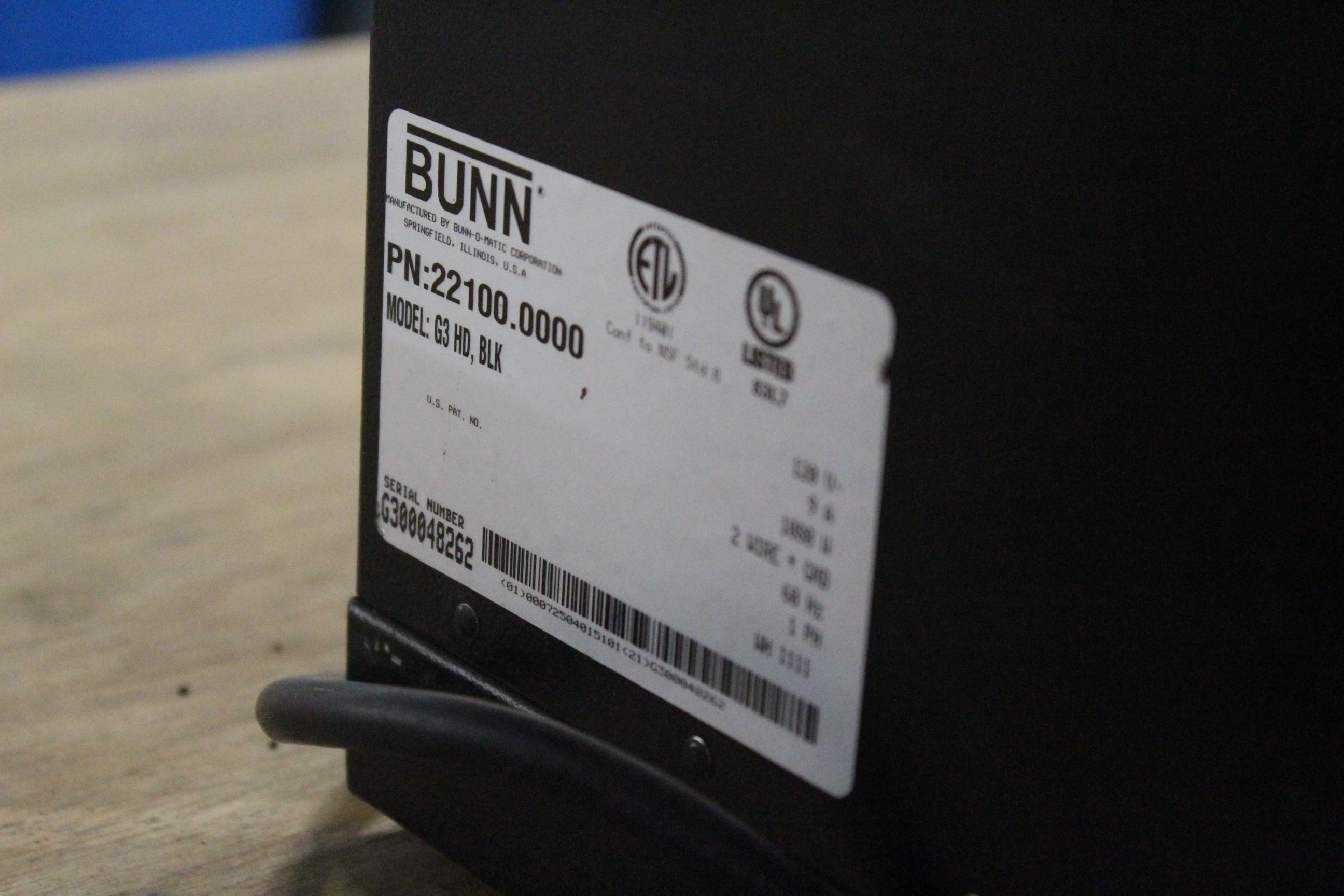 Bunn G3 Coffee Bean Grinder