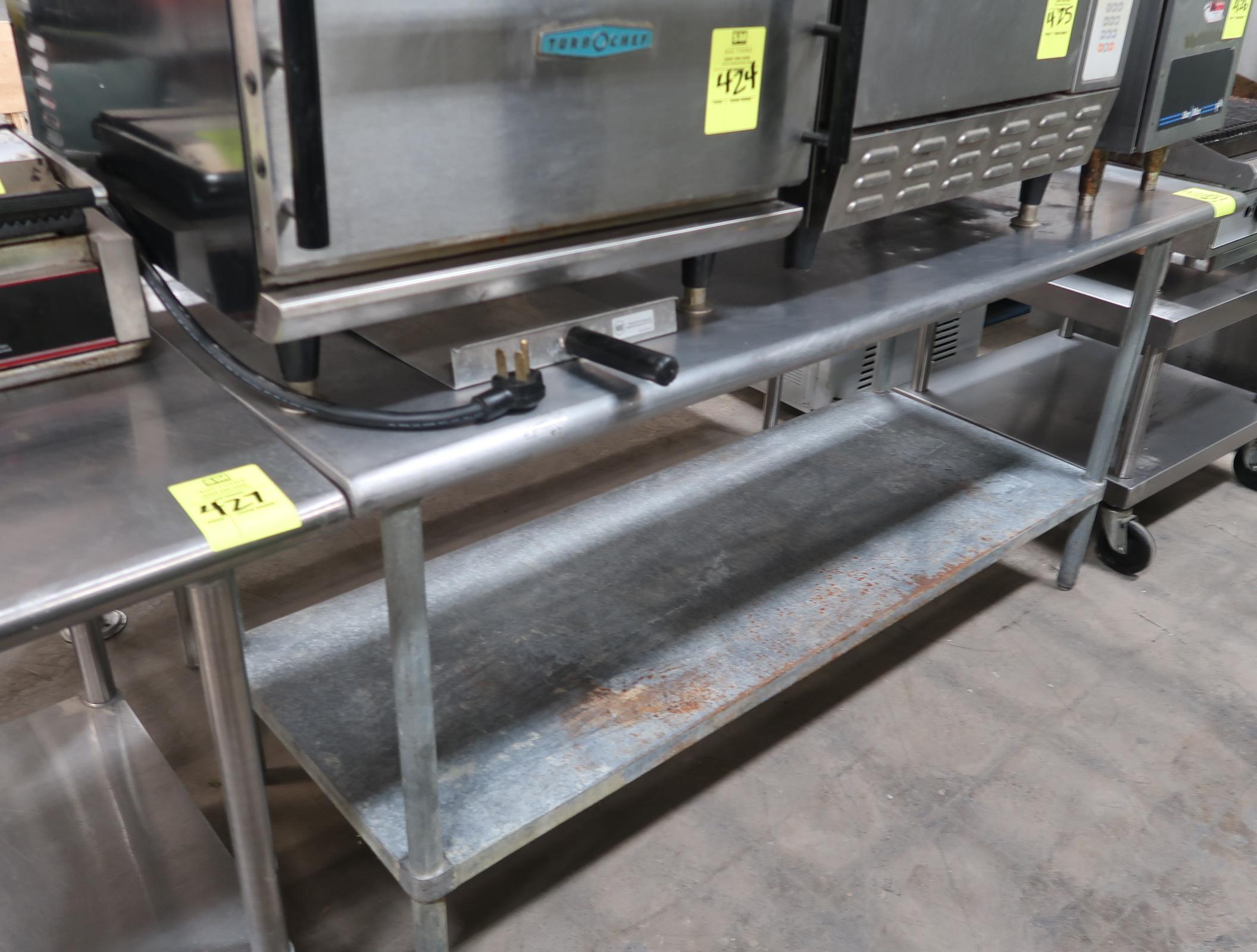 stainless table w/ undershelf