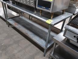 stainless table w/ undershelf