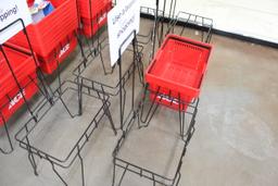 Group Of Shopping Baskets W/ Stands