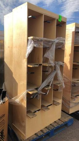 Pallets Of Wooden Wine Merchandisers
