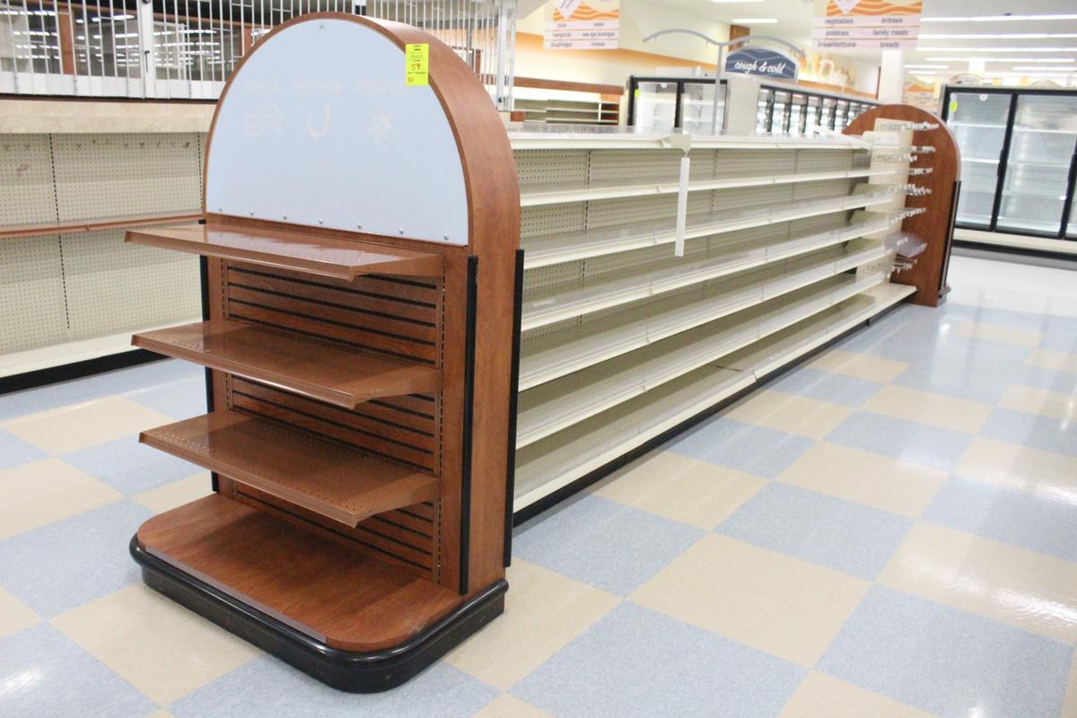 20' Of Lozier Gondola Shelving