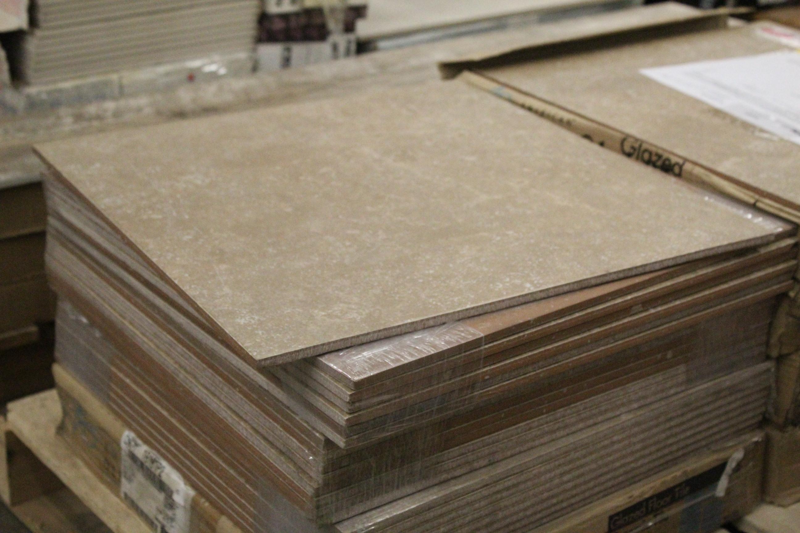 Pallet Of A.O. 18" x 18" 4 Beige Tile (Mt. Prospect)